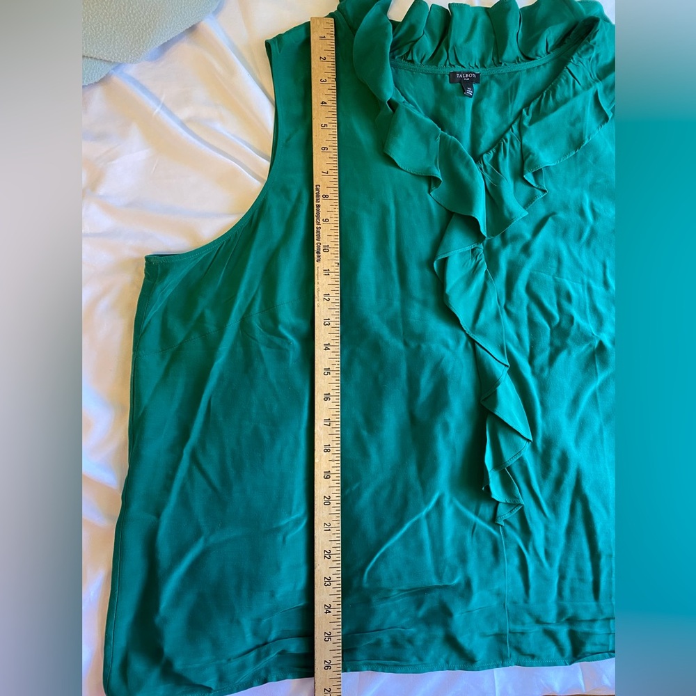 Talbots 3X Ruffle Sleeveless Blouse - Picture 6 of 7